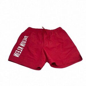 💖MEGA SALE💖Calvin Klein 6999 6730 630 Men Swim Shorts Sport Polyester Red Tape